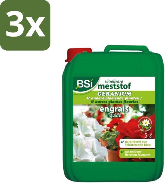 OEM Geranium-Blühmittel – Riechender Dünger – 5 Liter – Großpackung – 3 Stück 2026