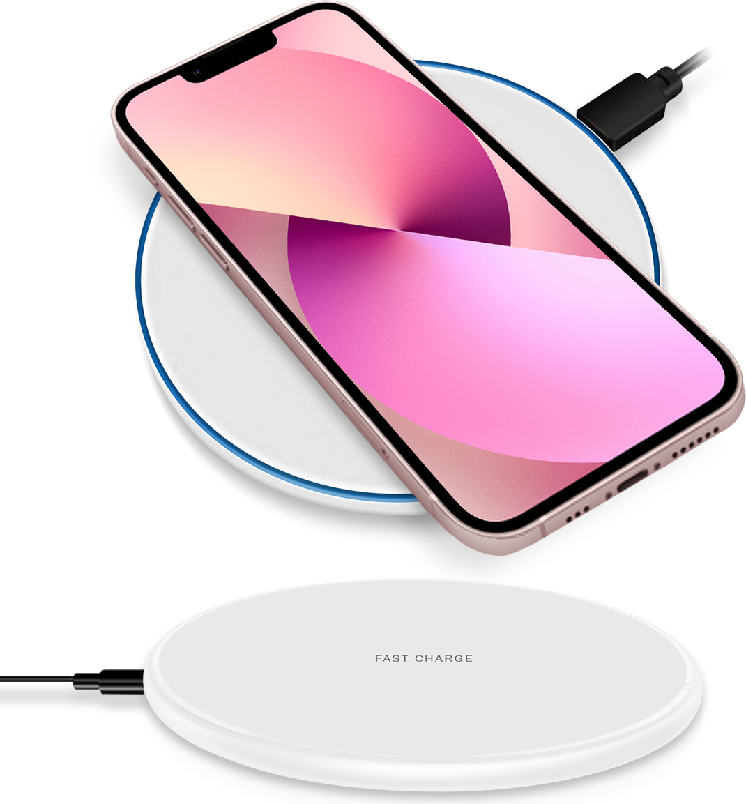 NAUC 15W Ladestation für Apple iPhone 17 16 16e 15 14 Pro Max Plus Air Qi Ladegerät