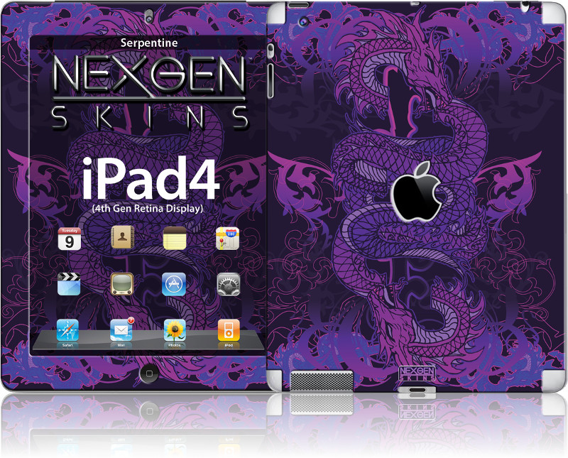 Nexgen Skins - Sada skinov pre iPad 2/3/4 s 3D efektom (Serpentine