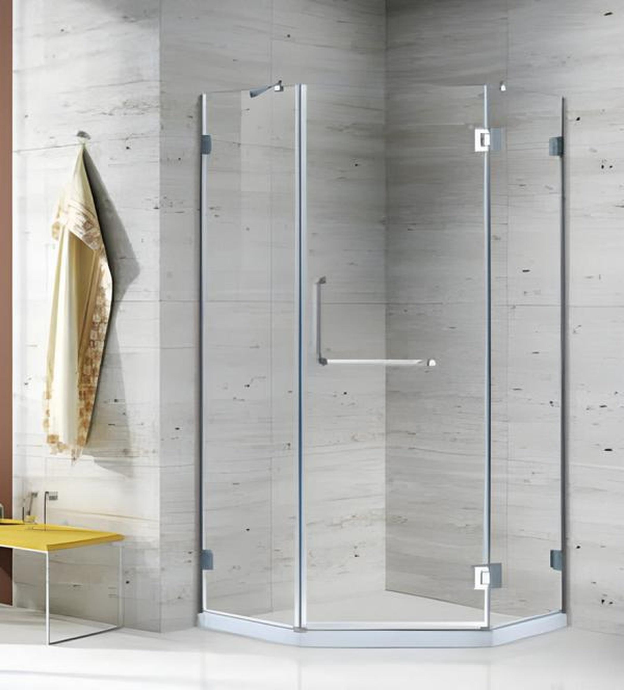 AEA Duschtür Eckdusche Duschraum Dusche Duschkabine Duschabtrennung 90x90 cm