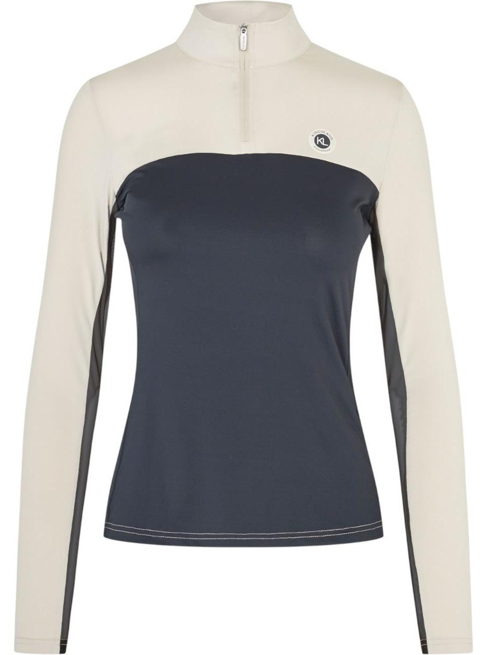 Kingsland Trainingsshirt Damen KLLeann FS 2026 Zip-Shirt Navy L 3129360201014