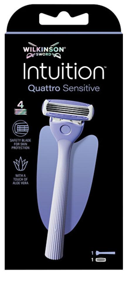 Wilkinson Sword Intuition Quattro Sensitive Rasiermesser fü r Damen, 1 Stü ck