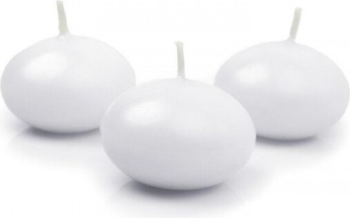 30 Weiße Schwimmkerzen - Rauchfrei, 3.8cm Für Teich, Pool & Deko