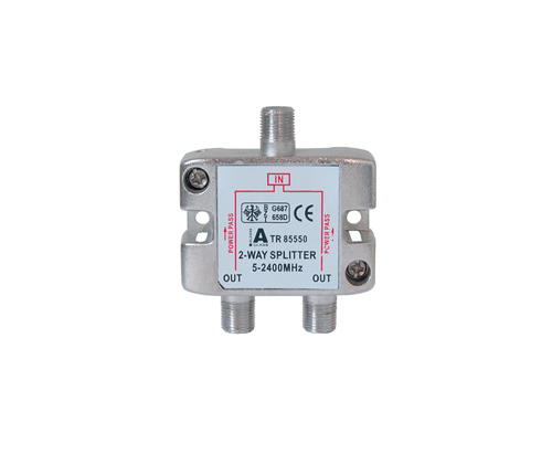 Good Connections SAT Stammverteiler mit F-Connectoren 2-fach 5-2250 MHz S-FV2522
