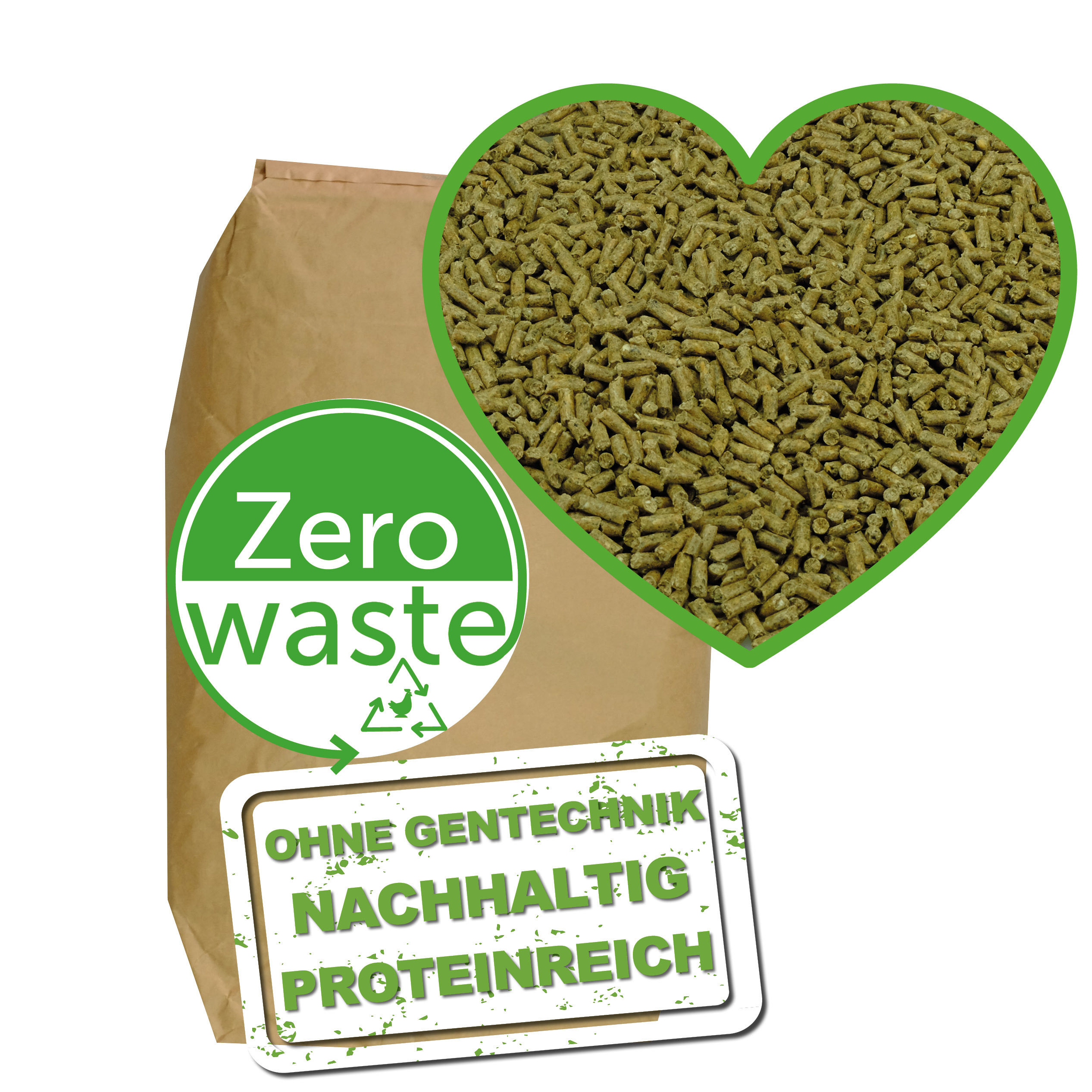 MeineHennen Meine Hennen Pellet-Vital 12,5 kg, nachhaltiges Hühnerfutter Gentechnik Frei 490