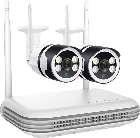 Domáci bezpečnostný kamerový systém, rozlíšenie 5 MP, obojsmerný zvuk, 8CH a 2 x 3MP kamera, zástrčka EÚ