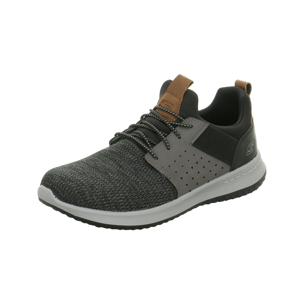 Skechers Pánske športové papuče s gumovou podrážkou Grey