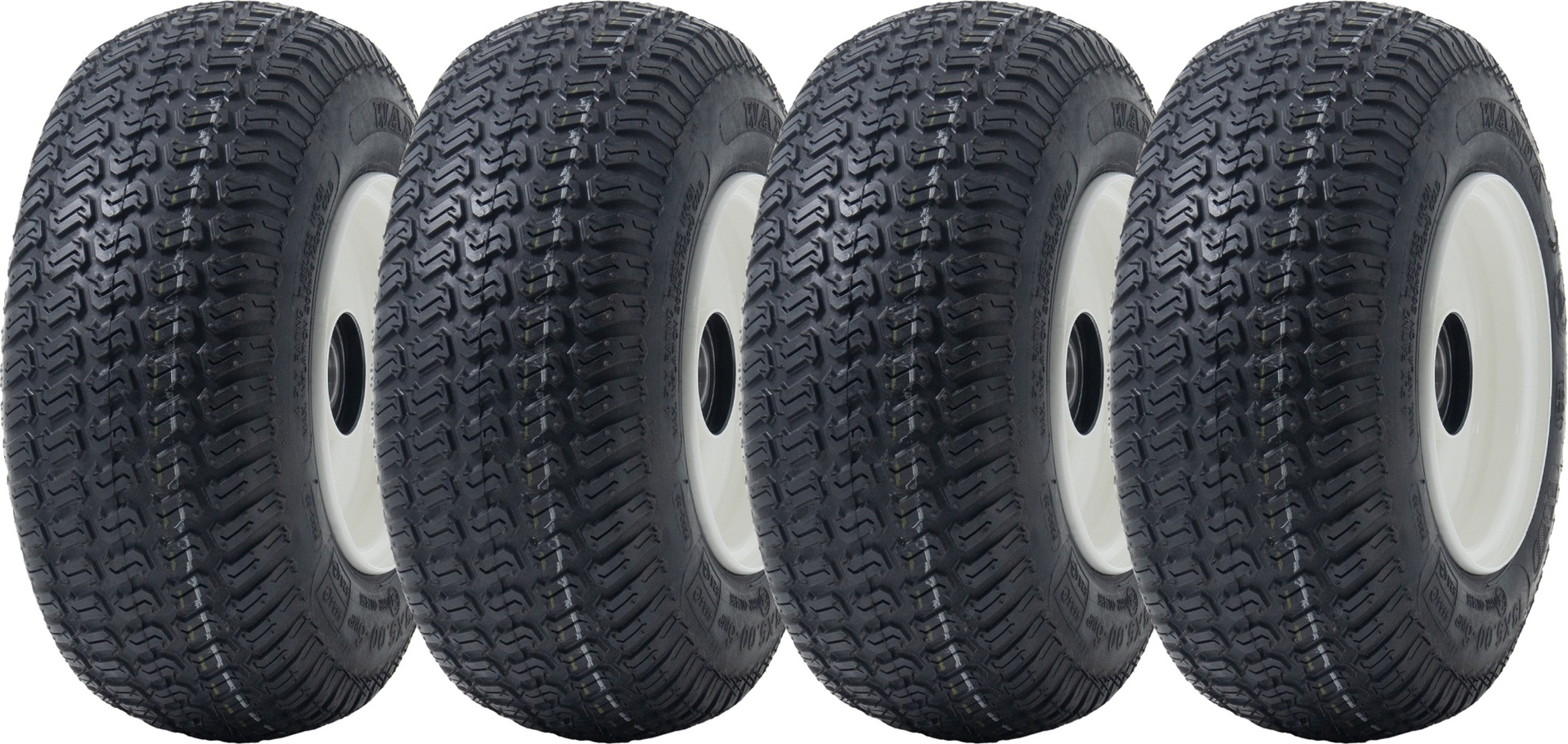 pneumatiky a disky na kosačky na trávu 13x5.00-6 Wanda P332, 25 mm 6205 ložiská (sada 4)