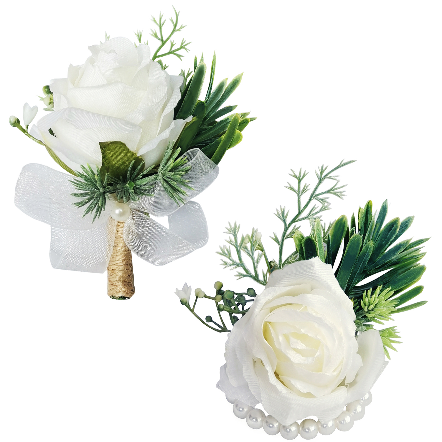 Cocosity Handgelenk Blume,Brautjungfer Handgelenk Blume,Handgelenk Blume für Hochzeit