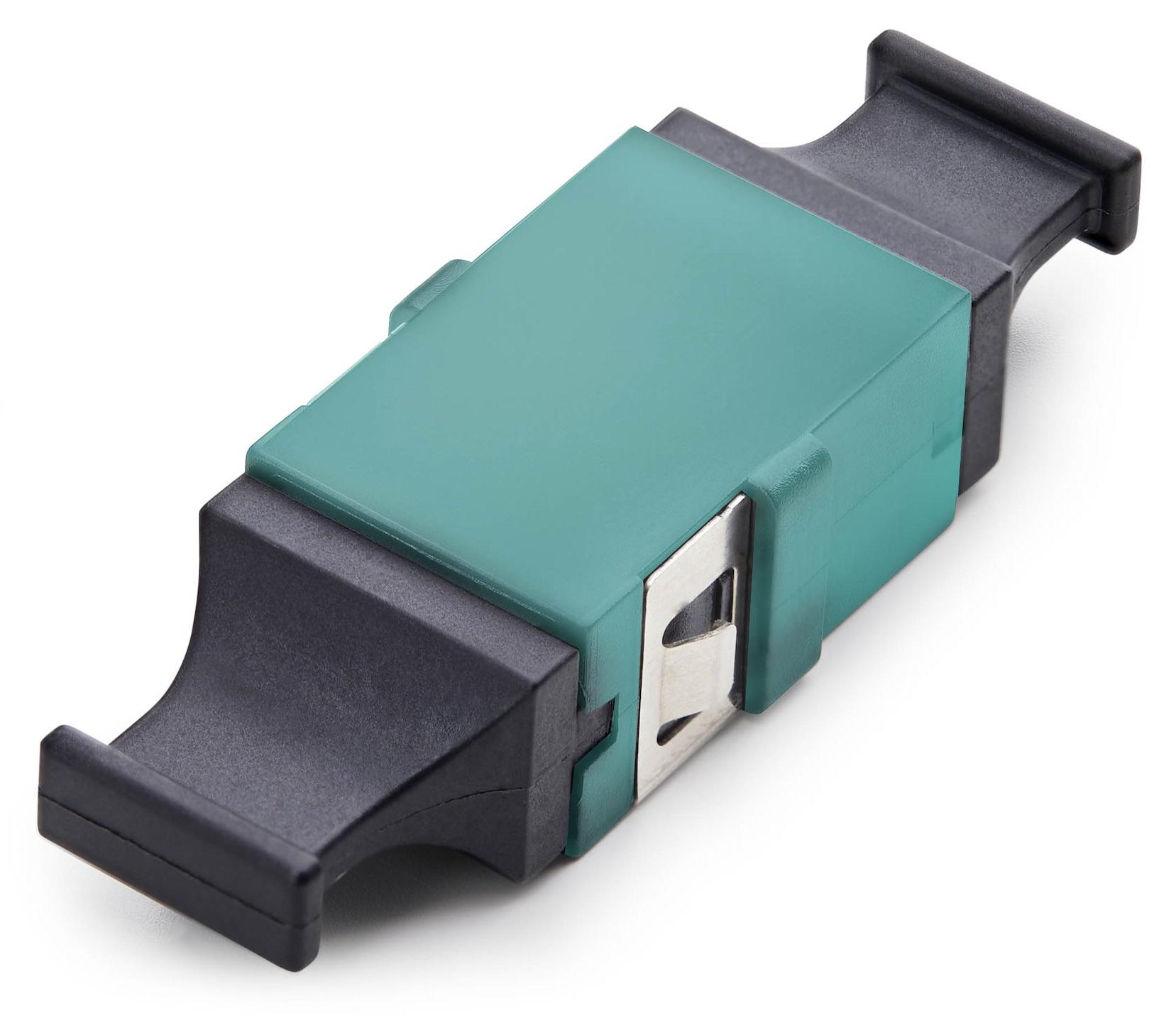 StarTech.com MPO/MTP Kupplung, Single Mode/Multimode Glasfaser Adapter, Key Up-Key Down, LWL MPO/MTP Verbinder - Aqua, MPO/MTP, Aqua-Farbe, Schwarz, Multi-Modus, OM3/OM4, Gesetz über Handelsabkommen (TAA), CE, 17,2 mm MPOSMAPCAQCOUPLER