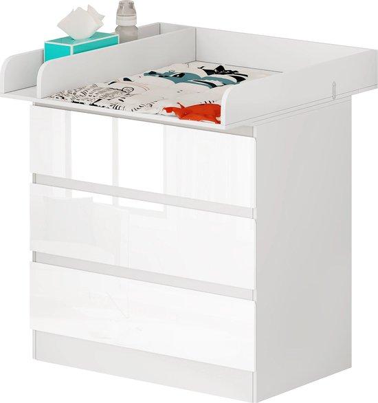 OEM Baby-Aufwärm- und Pflegetisch - Ladekast mit 3 Lademöglichkeiten - Weiß - 80x48x78cm 2026