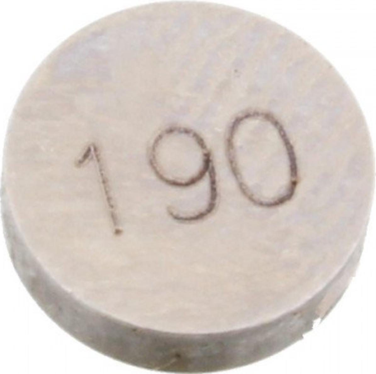 Ventil-Einstellplättchen JMP 7,5mm 1,90 für Suzuki GSX 12 FA F / GSF Bandit SA , Honda CBF A 50 / 125 / 150 / 250 / 300 / 320 / 321 / 400 / 450 / 500 / 510 / 530 / 600 / 630 / 636 / 650 / 660 / 675 / 689 / 700 / 750 / 765 / 779 / 800 / 847 747.08.68
