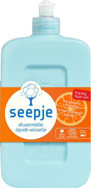 Seepje Sepje Wäsche -up -Flüssigkeit - Frisch gepresstes Orange