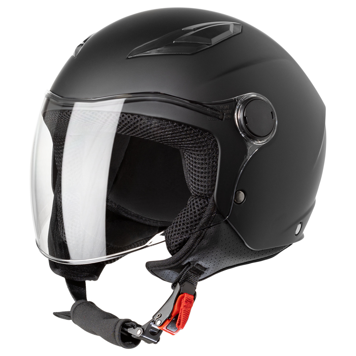 Vinz scooterhelm - helm kopen - wit streep - kopen? | Korting tot 38