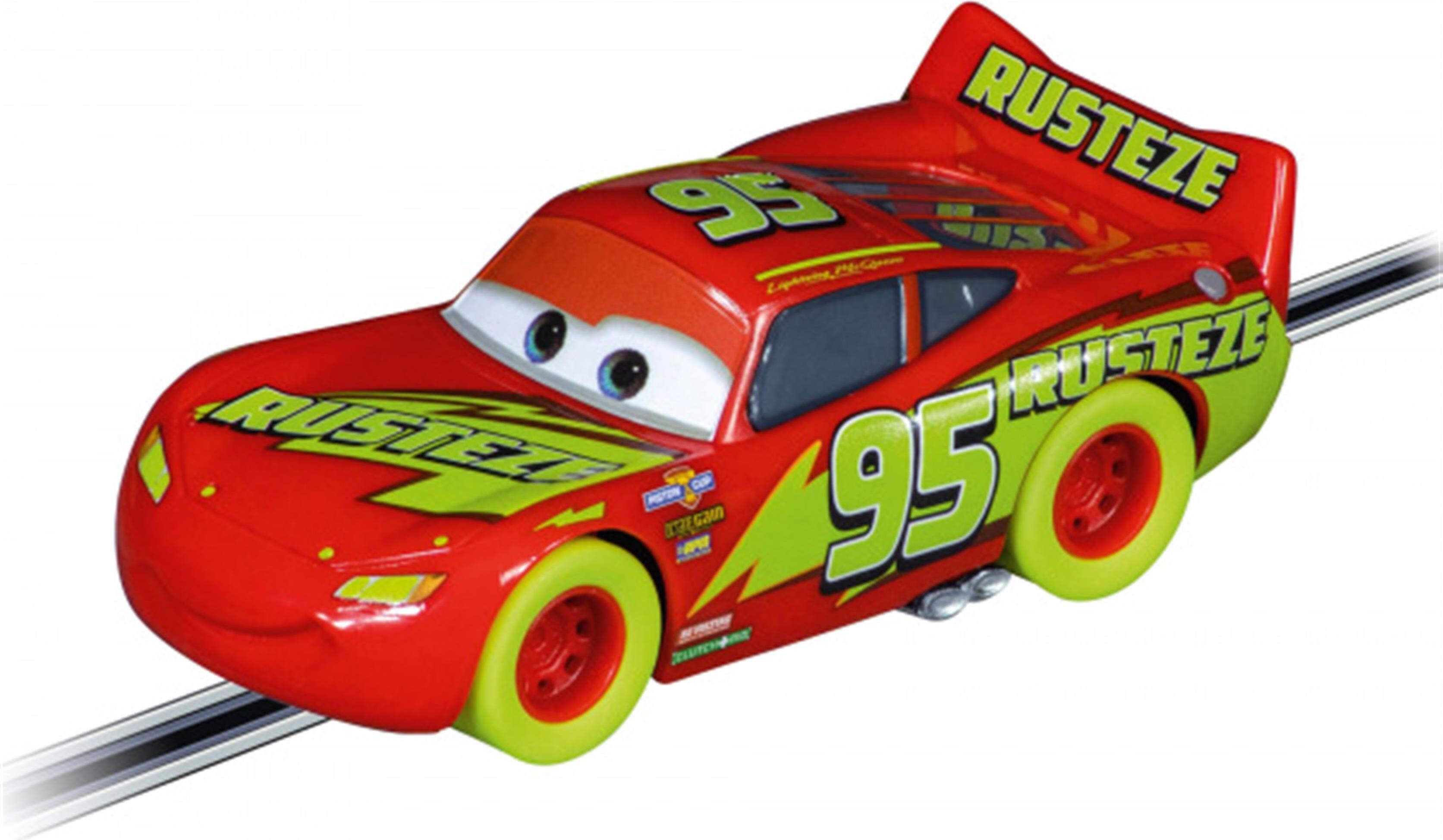 Glow Racers Lightning McQueen マテル Mattel Disney Pixar Cars Auta Glow Racers Pojazd świecący w
