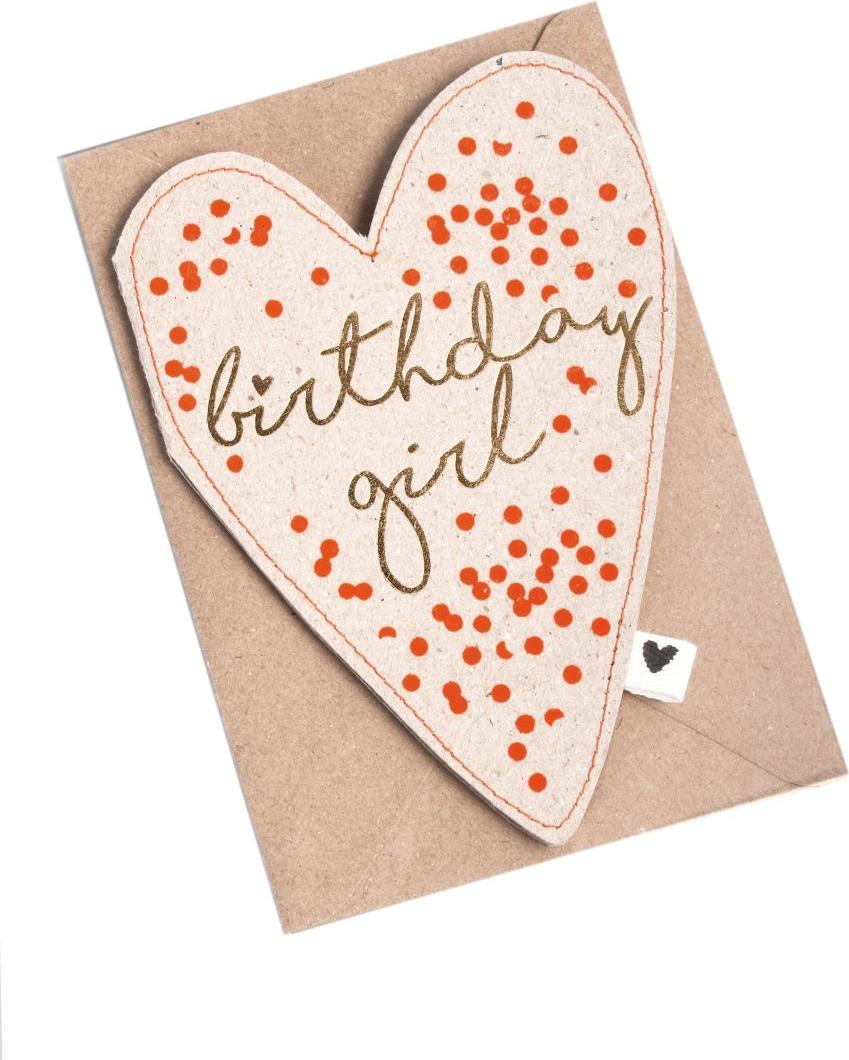 Good old Friends Herzkarte "Birthday girl" 10665