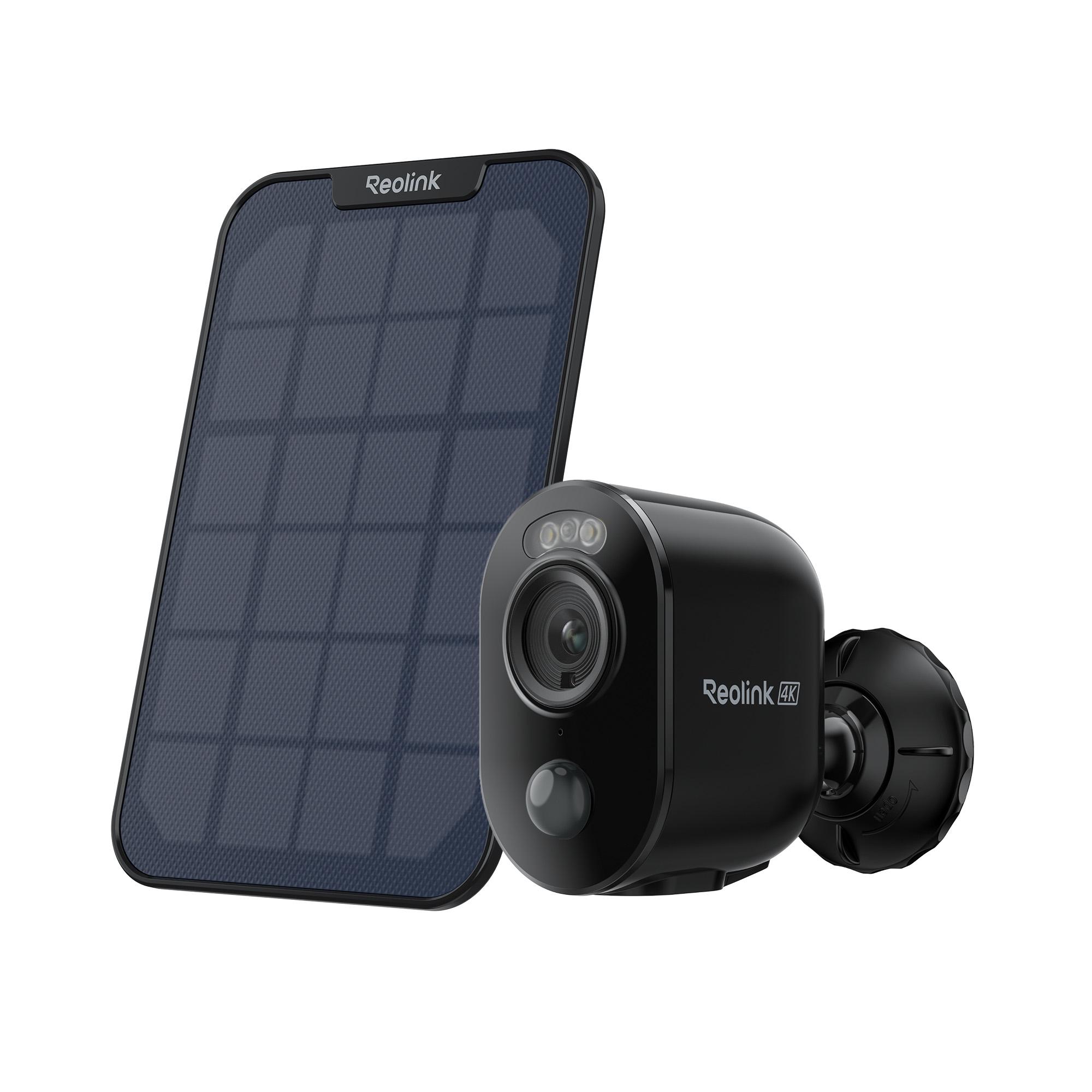 Reolink Argus 3 Ultra+Solar Panel, vonkajšia bezpečnostná kamera 4K 8MP, 5/2,4 GHz WiFi, farebné nočné videnie, inteligentná detekcia, 2-cestný zvuk, čierna