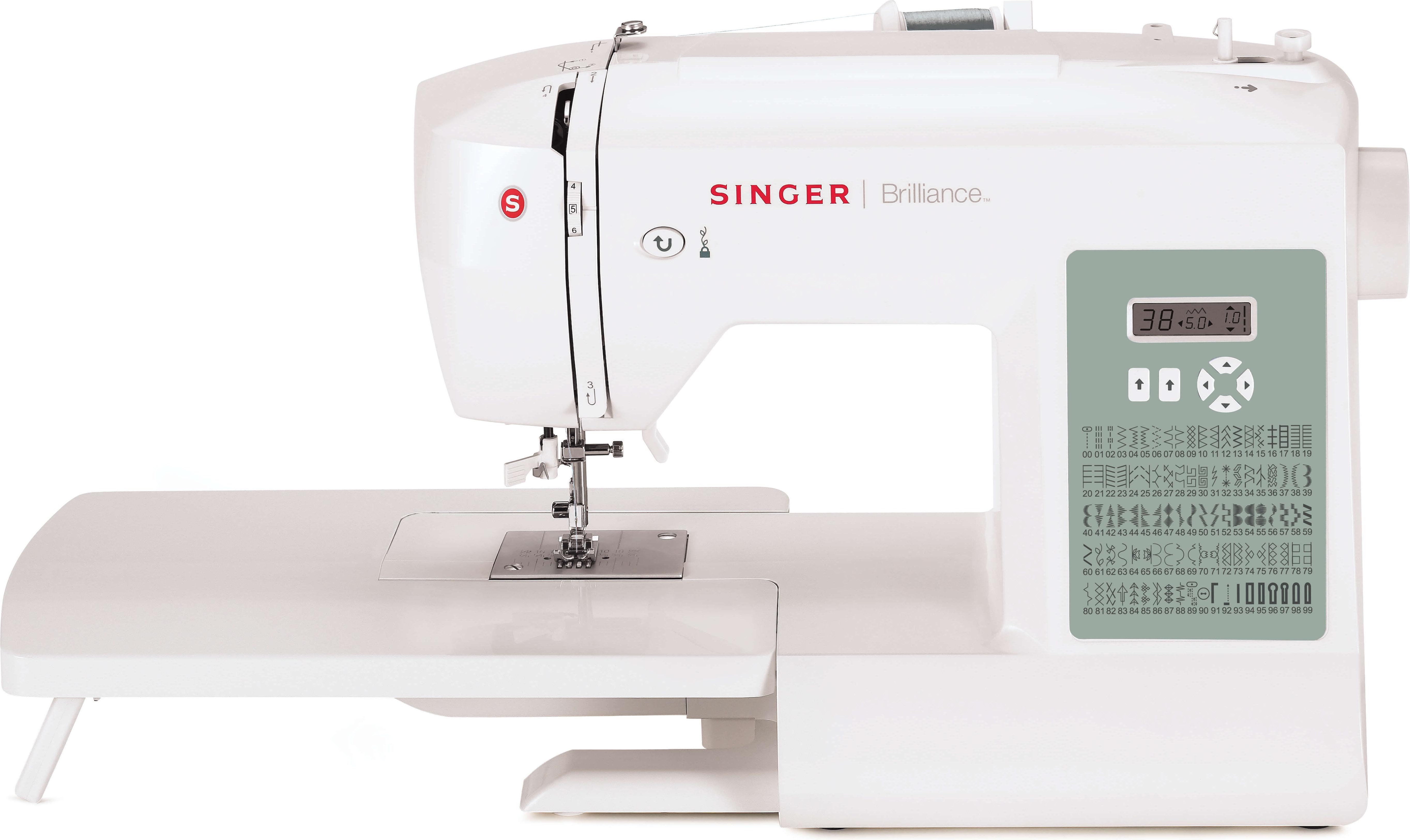 Singer | Nähmaschine | 6199 Brilliance | Stichanzahl: 100 | Knopflöcheranzahl: 6 | Weiß