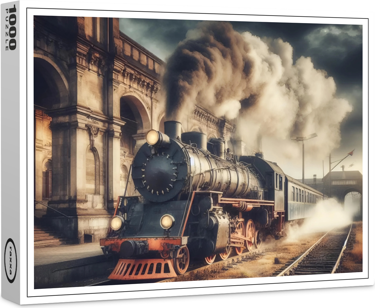 raxxa Premium-Puzzle "Dampfzeitruhe", 1000 Teile 1-14270-16496-268