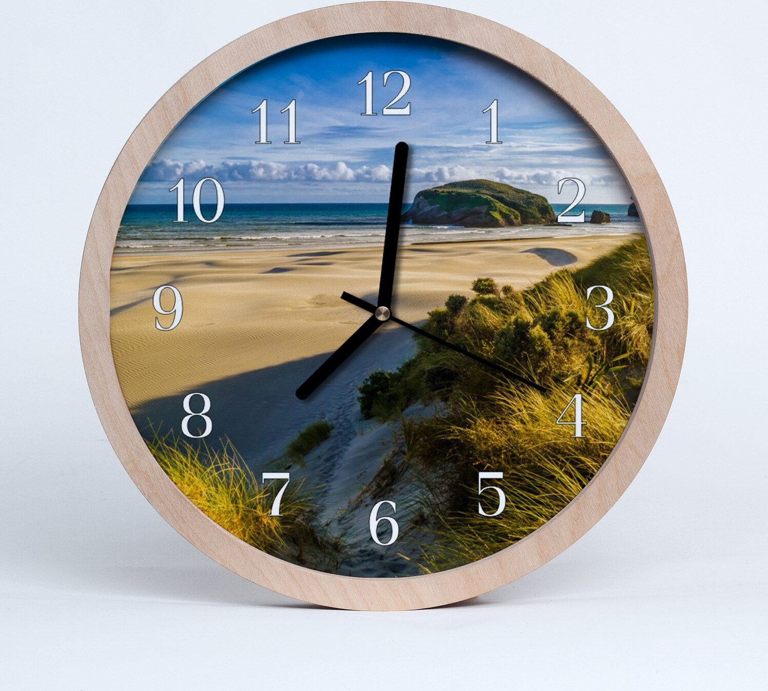 tulup Holzuhr 30fi cm wanduhr - Strandlandschaften zdo-30-62259027