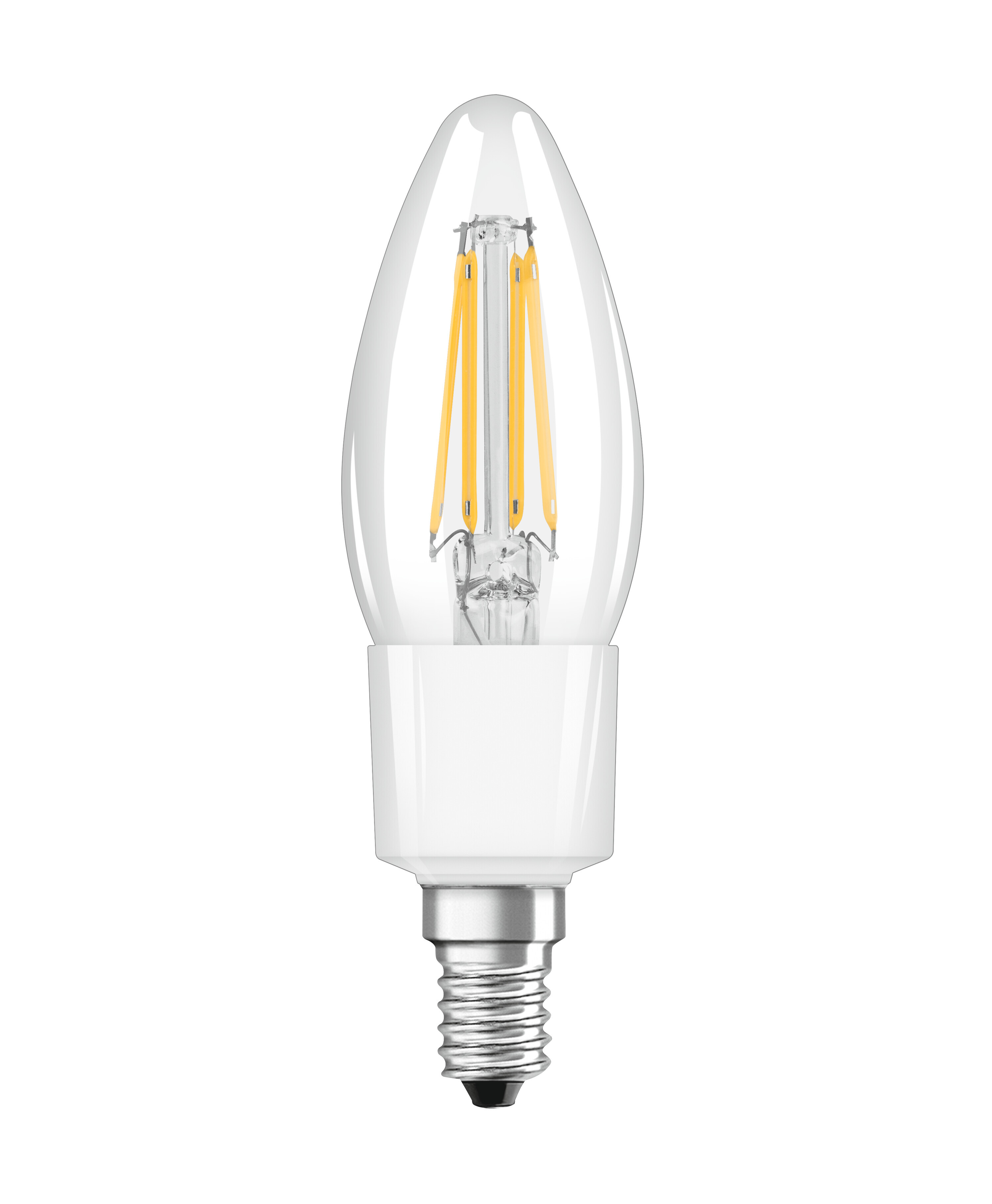 LEDVANCE SMART+ LED Lampe E14 Filament 4W 470Lm warmweiss 2700K dimmbar wie 40W 4058075609754 00217631