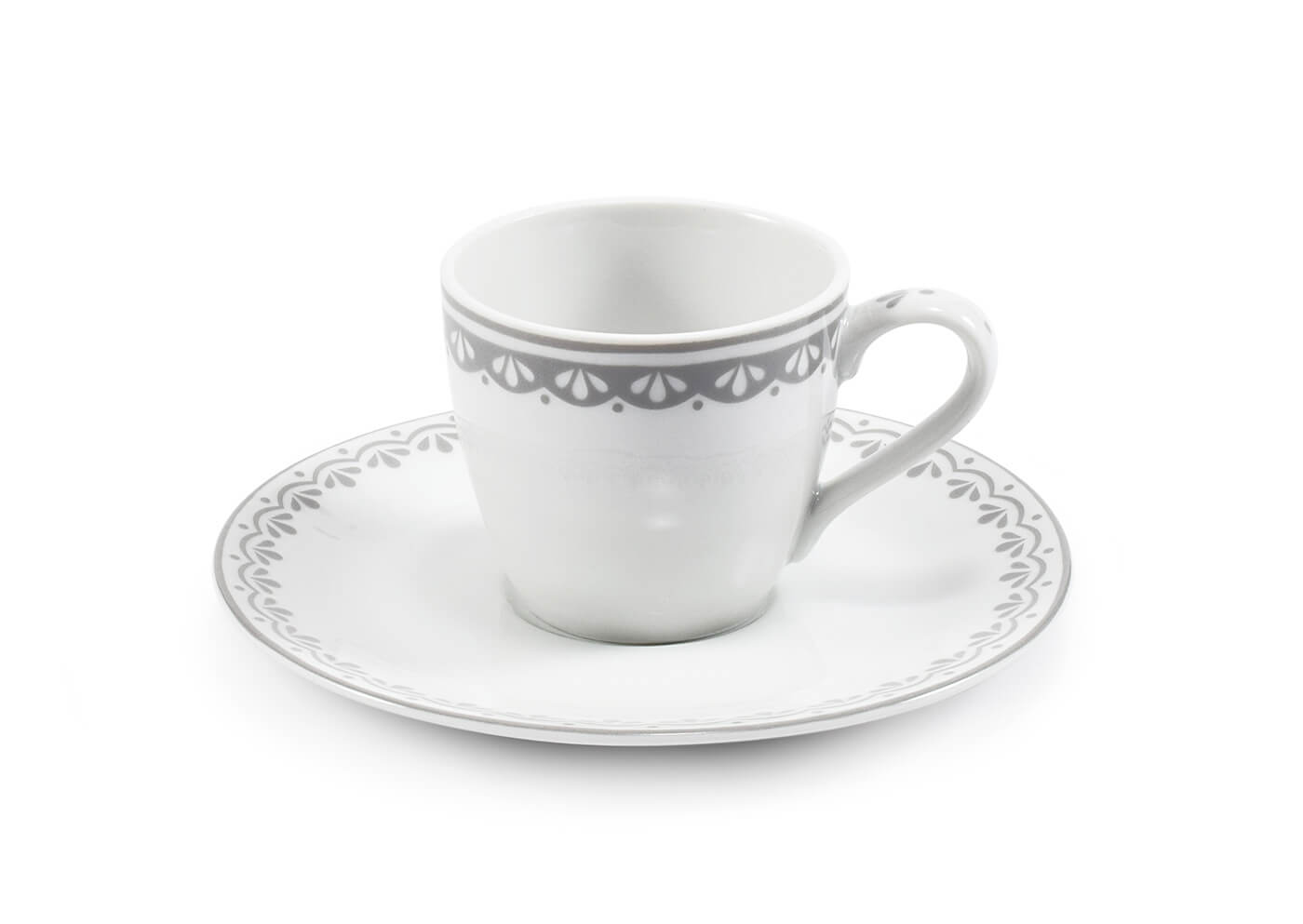 Tasses à Expresso Avec Soucoupes - Lot De 4 En Porcelaine, Motifs Animaux Joyeux (chat, Vache, Chien, Mouton) - 9