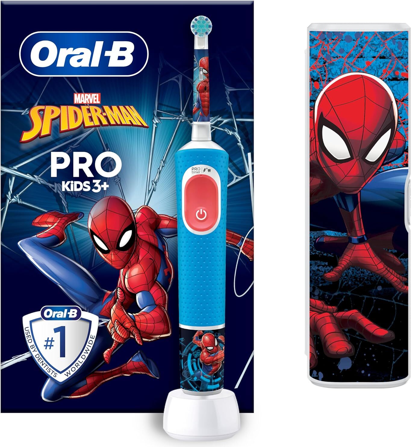 Elektrická zubná kefka Oral-B Pro Kids Spiderman
