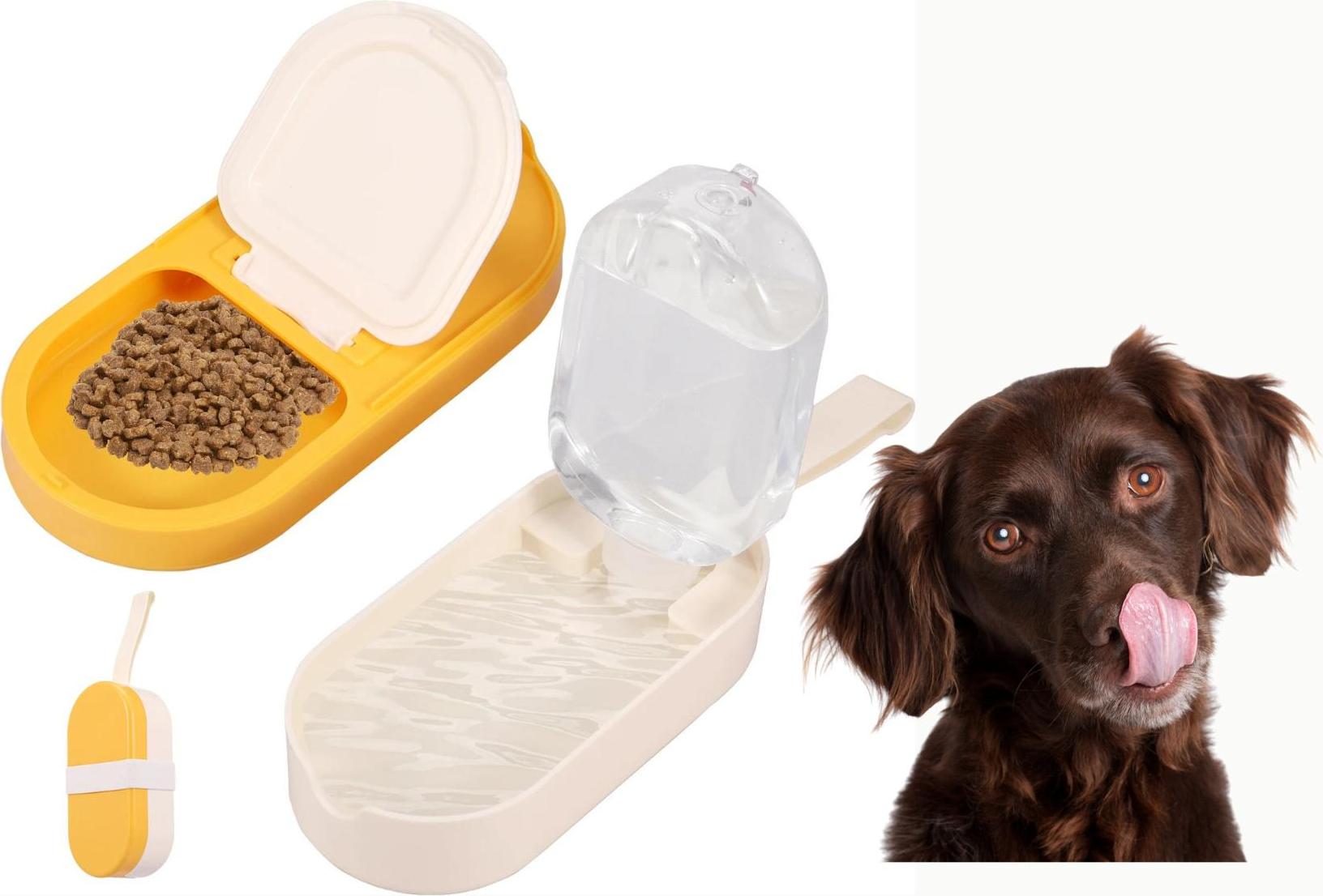 JDS Reiseflasche für Hunde - gelb