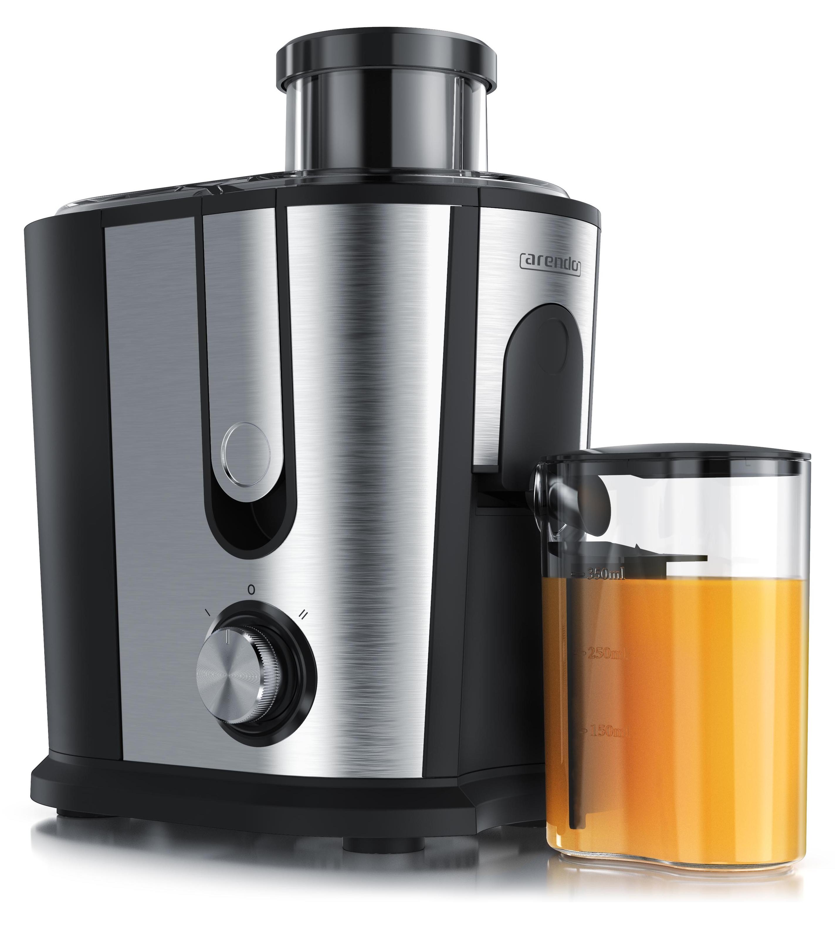 Centrifuga Elettrica In Acciaio Inox 1000W – 2 Velocità, Bocca Larga 65 Mm, Anti-goccia E Protezione Surriscaldamento, Per Frutta E Verdura