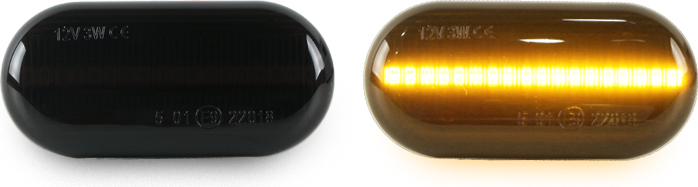 KFZTEILESCHNELLVERSAND24 LED SEITENBLINKER Smoke passend für OPEL MOVANO A OPEL VIVARO