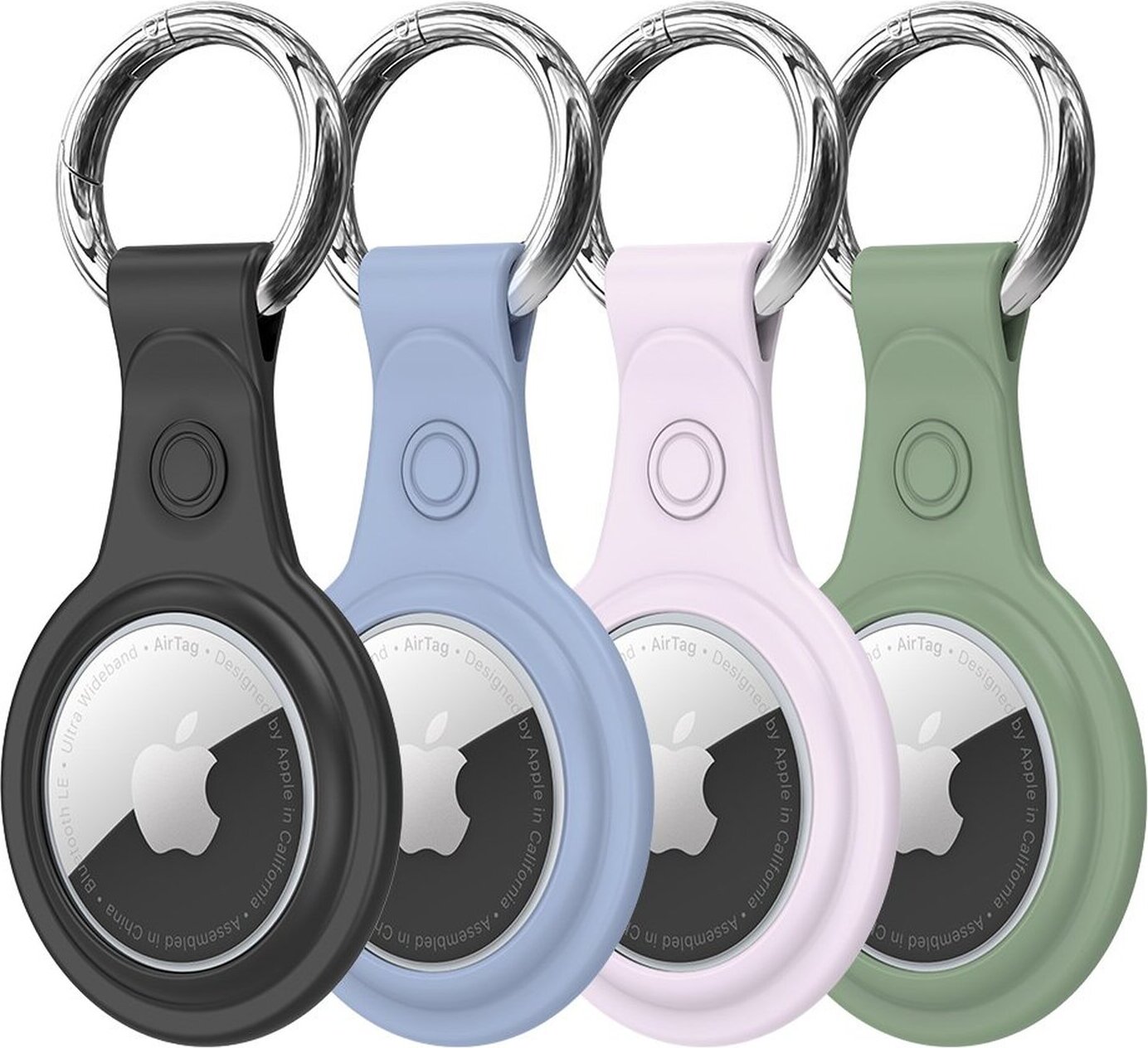 Set Di 4 Custodie In Silicone Per AirTag – Impermeabili, Leggere, Con Design A Cartoni Animati Per Bambini, Per Attaccare Il GPS Tracker A Scarpe E Zainetti