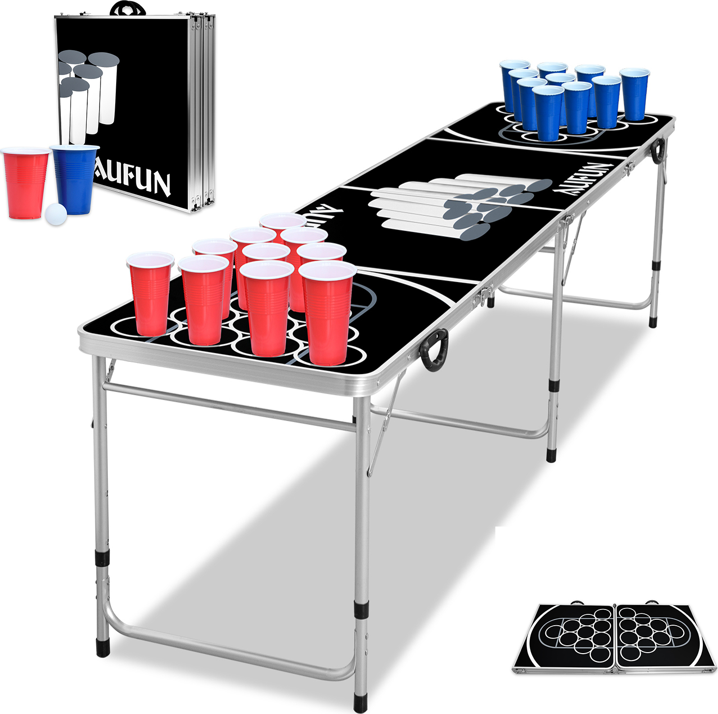 SwimWays Schwimmendes Beer Pong Set – 2 Stationen Aus Schaumstoff, Für Pool, Strand & Tisch SwimWays Schwimmendes Beer Pong Set – 2 Stationen Aus Schaumstoff, Für Pool, Strand & Tisch