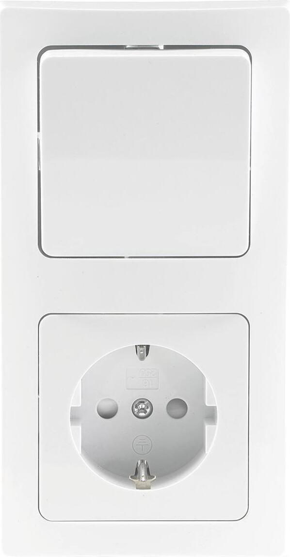 ChiliTec Delphi Starter Set – 6 Prese Con Protezione Bambini E 2 Interruttori, Argento Lucido 230V
