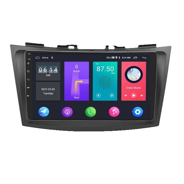 Autorádio, kompatibilita so systémom Android 11, bezdrôtové pripojenie Carplay, iba 1 rádio 16G