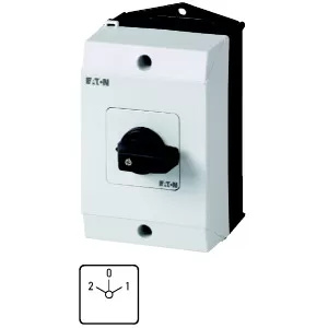 Eaton Polumschalter, T3, 32 A, Aufbau, 3 Baueinheit(en), Kontakte: 6, 60 °, rastend, mit 0-Stellung, 2-0-1, Abwicklungs Nr. 7 222874