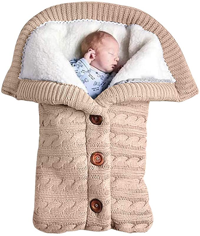 Stricken Warm Halten Sommerschlafsack Baby Wagen Decke für Babydusche Geschenk MO&SU Neugeborene Baby Hüttenschlafsack Draussen
