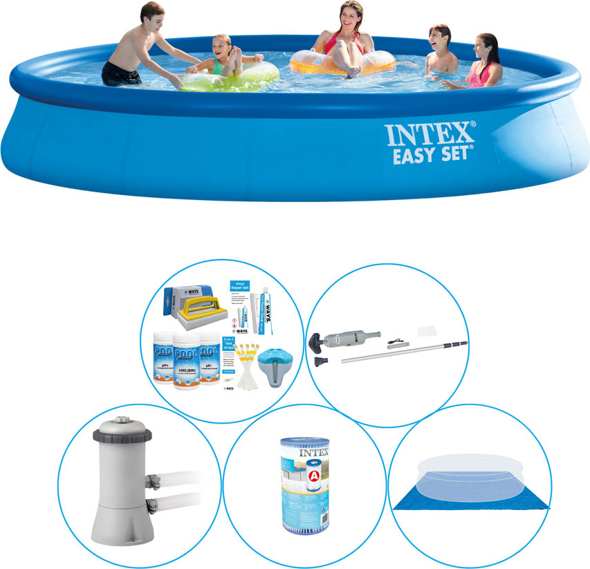 Bazén Super Deal - 6-dielny - Intex Easy Set Round 457x84 cm