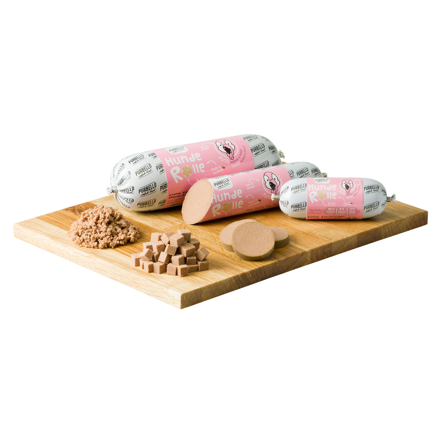 PURBELLO Hundewurst Pute mit Brokkoli & Kartoffeln 8x 400g 031545