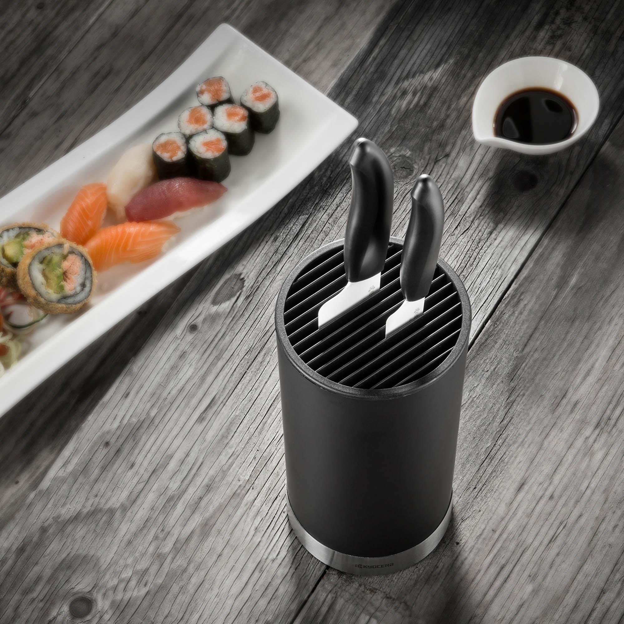 KYOCERA | Messerblock inkl. 2 GEN Messer, SOFTTOUCH KB-RD BK 2KN EU