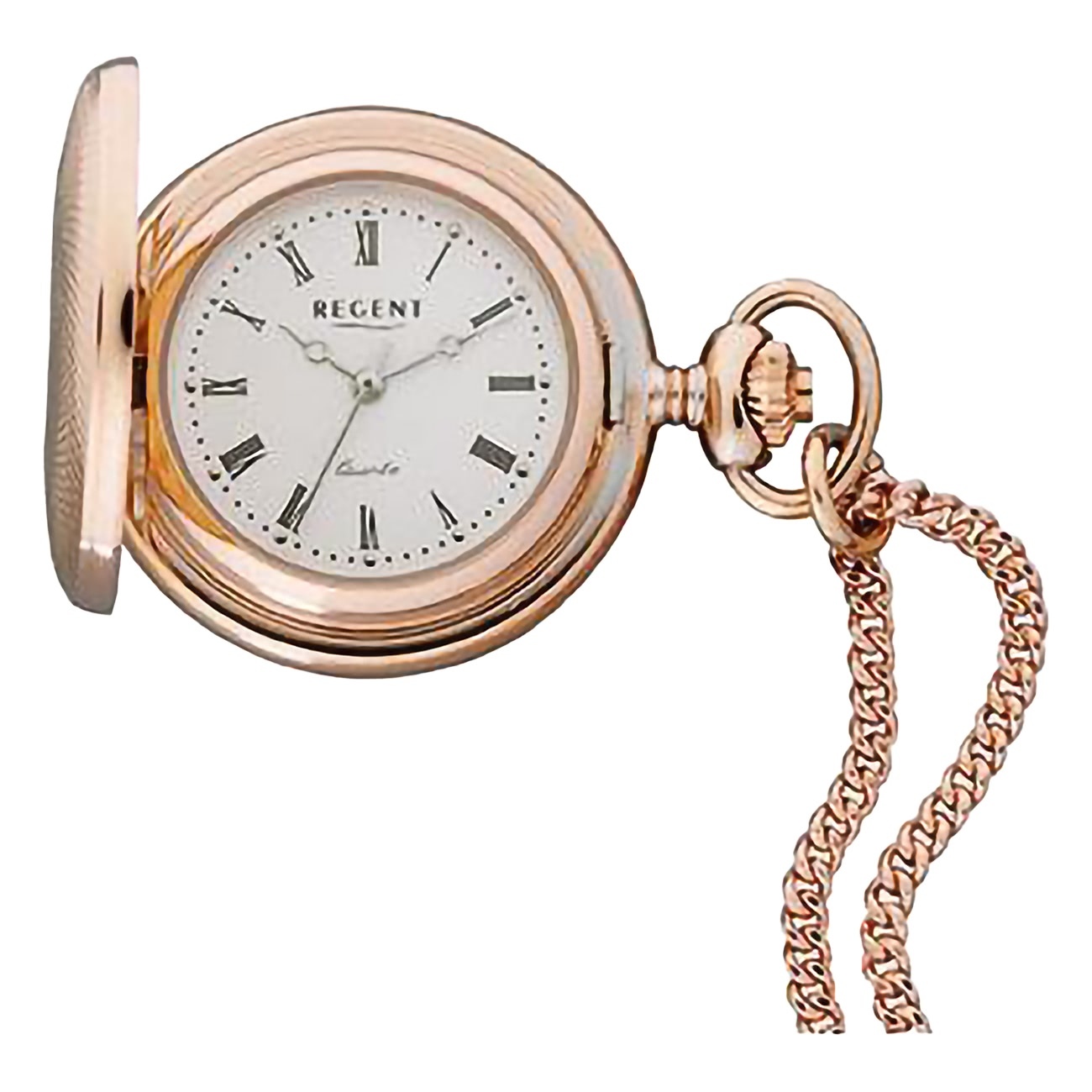 Regent Pánske vreckové hodinky analógové puzdro ružové zlato URP761