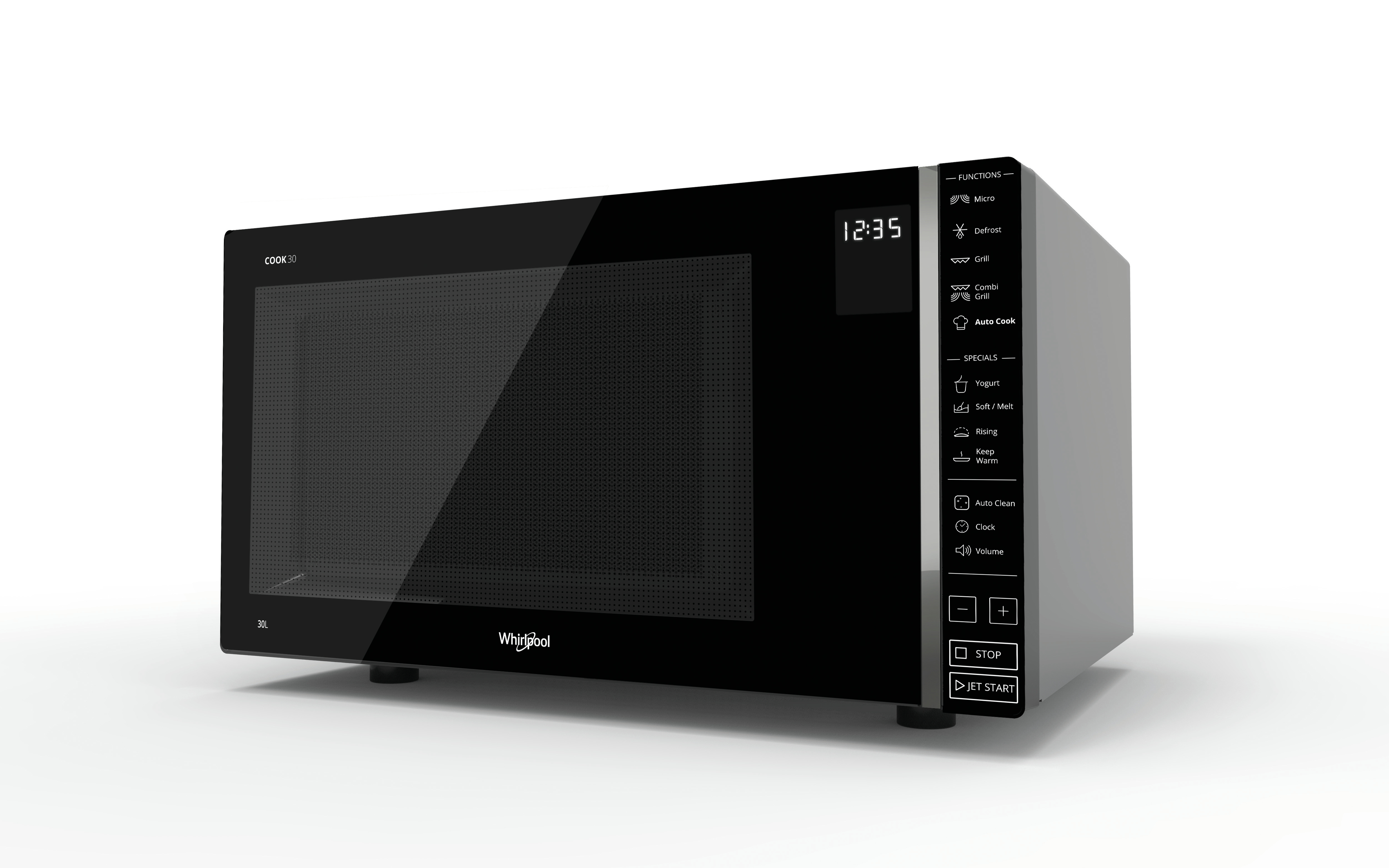 Whirlpool MWP 303 SB Arbeitsfläche Kombi-Mikrowelle 30 l 900 W Schwarz, Silber MWP303SB