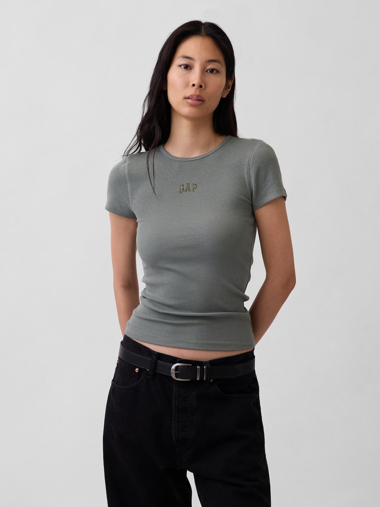 GAP Geripptes Logo-T-Shirt S 887651-03__S