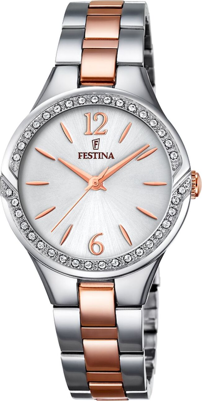 Festina Dámske hodinky Mademoiselle F20247/1 Náramkové hodinky z nehrdzavejúcej ocele strieborné UF20247/1