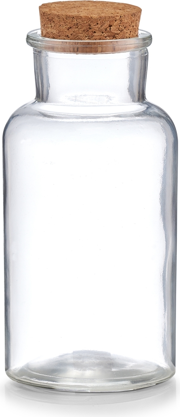 zeller Gewürzglas mit Korkdeckel DH 8x17.50 cm transparent 370450