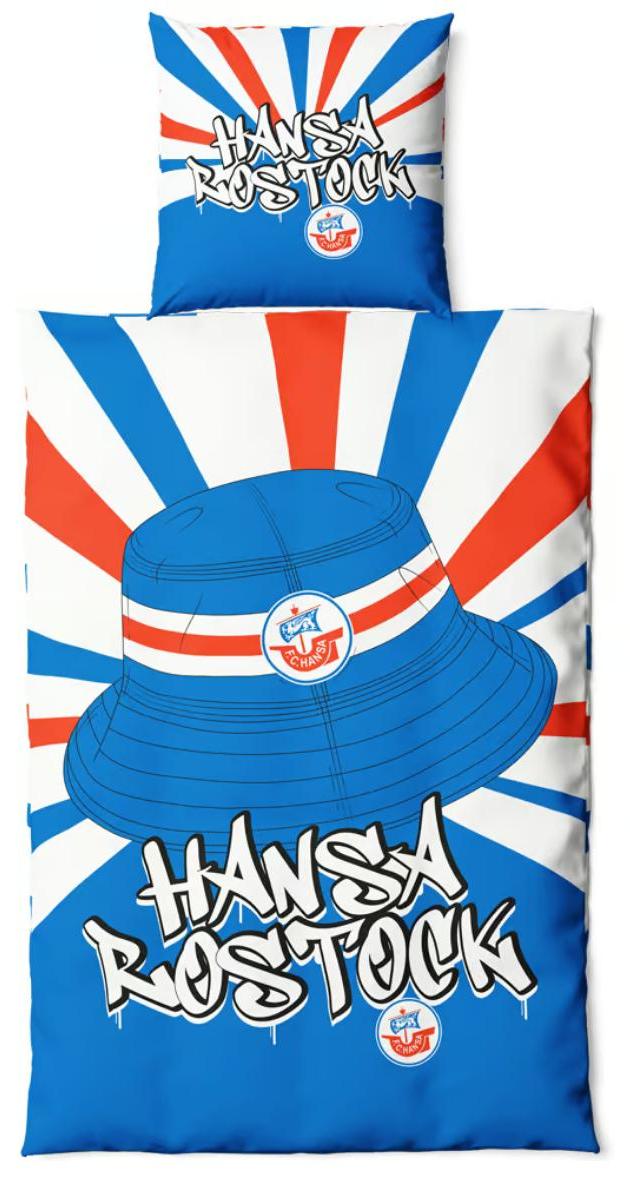 Vertriebsarena F.C. Hansa Rostock Microfaser-Bettwäsche Fischerhut 4023820
