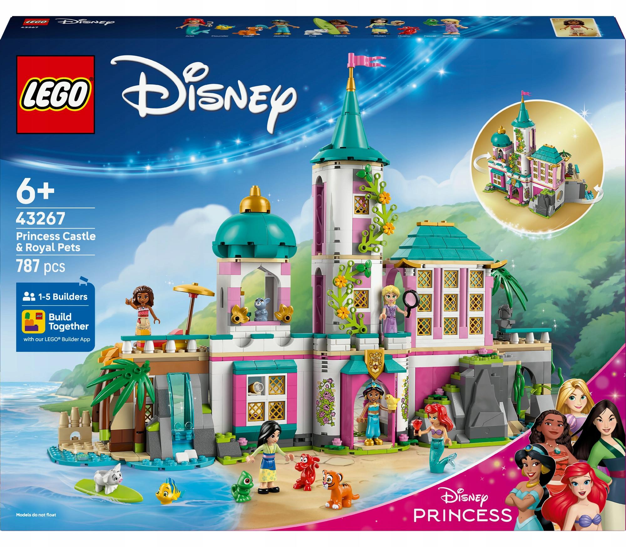 Lego Disney 43267 Schloss der Prinzessinnen-5 Prinzessinnen und königliche Tiere