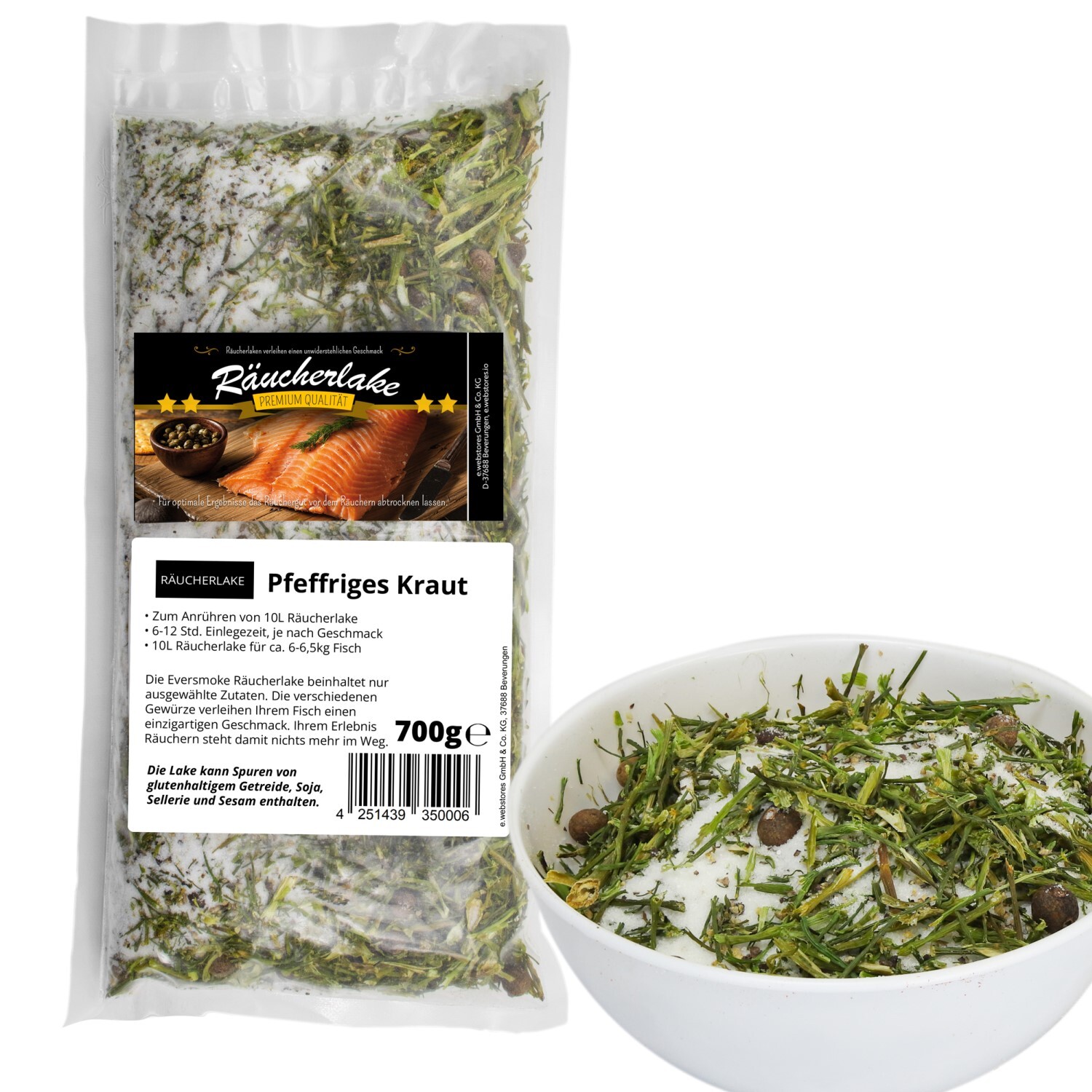 Eversmoke Räucherlake gebrauchsfertig, Pfeffriges Kraut - 700g 06-8516133