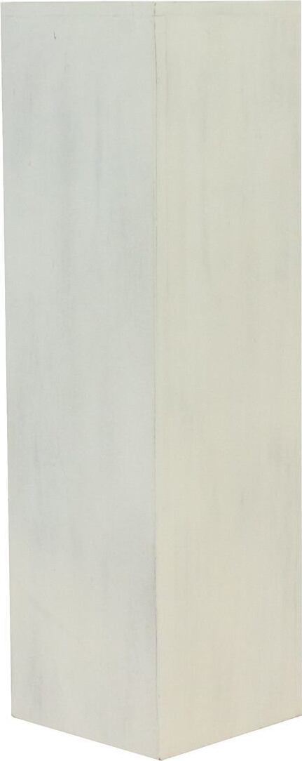Oriental Galerie Säule Holzsäule Dekosäule Podest Ständer Sockel Blumenständer Holz Lime-Weiß groß 85 cm 10011537