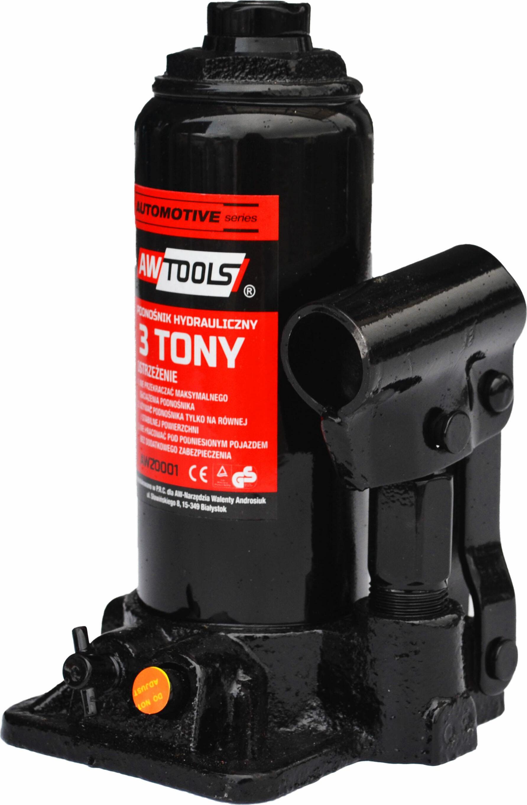 Awtools dwignik hydrauliczny tokowy / supkowy 3 tony 178 - 350mm AW20001