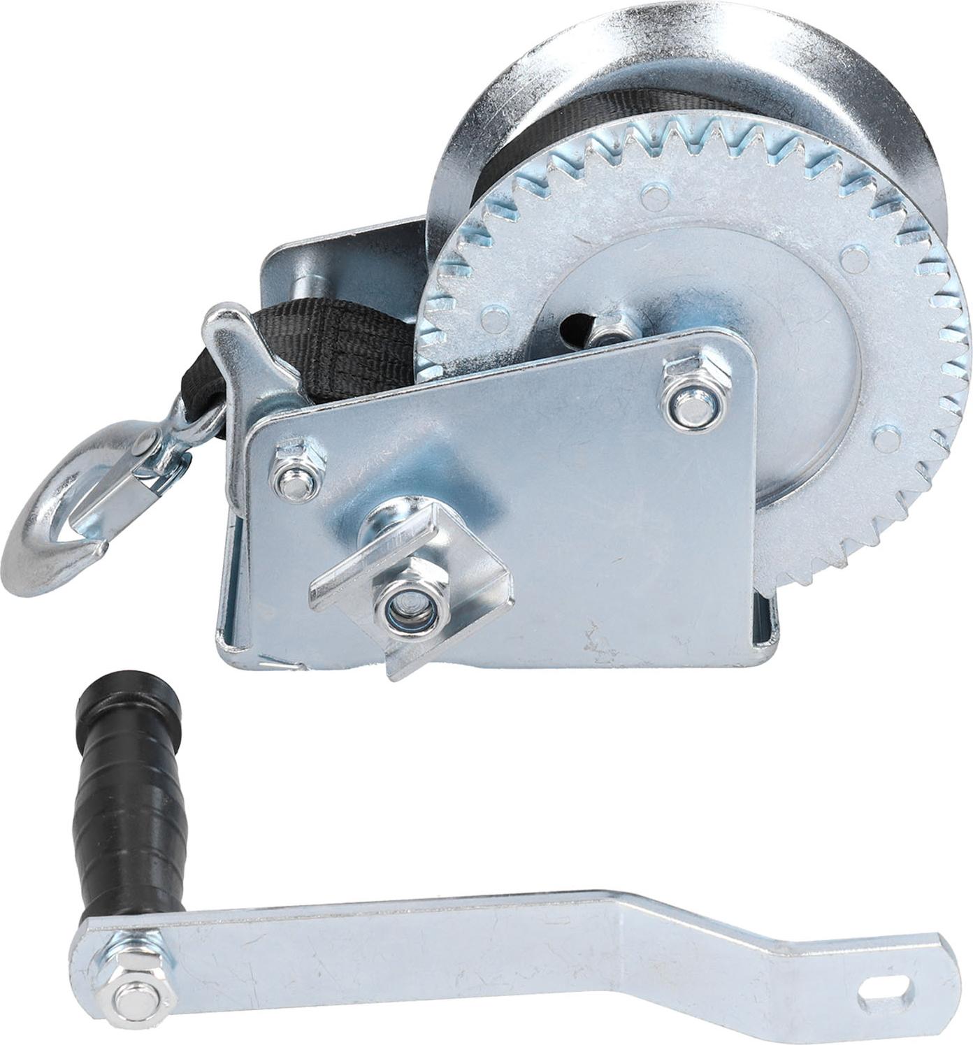 Gistuch 1200 LBS Handwinde, Schwere Zugwinde mit 8m Gurt für Bootstrailer & Anhänger